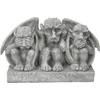 image:imageDesign Toscano The HearNo SeeNo SpeakNo Evil Monkeys Statue Grande Faux Bronze FinishGnome