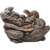 image:imageWater Fountain with LED Light  Nearly 3 Foot Tall Tree Squirrel Garden Decor Fountain  Outdoor Water FeatureCurious Sea Otters