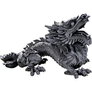 image:imageDesign Toscano Benevolent Dragon Asian Garden Statue 27 Inch Resin Gray Stone FinishAsian Dragon