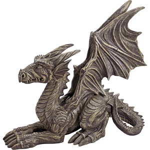 image:imageDesign Toscano Benevolent Dragon Asian Garden Statue 27 Inch Resin Gray Stone FinishDesmond the Dragon