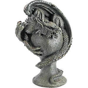 image:imageDesign Toscano Benevolent Dragon Asian Garden Statue 27 Inch Resin Gray Stone FinishMystic Dragon
