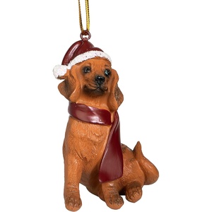 image:imageDesign Toscano Black Labrador Retriever Holiday Dog Christmas Tree OrnamentDachshund