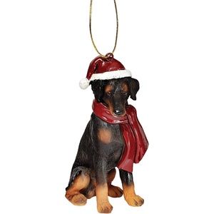 image:imageDesign Toscano Black Labrador Retriever Holiday Dog Christmas Tree OrnamentDoberman