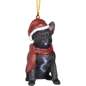 image:imageDesign Toscano Black Labrador Retriever Holiday Dog Christmas Tree OrnamentFrench Bulldog