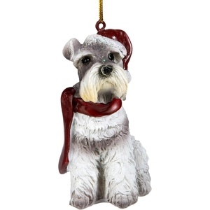 image:imageDesign Toscano Black Labrador Retriever Holiday Dog Christmas Tree OrnamentMini Schnauzer