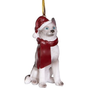 image:imageDesign Toscano Black Labrador Retriever Holiday Dog Christmas Tree OrnamentSiberian Huskey