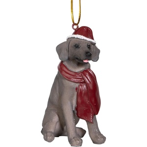 image:imageDesign Toscano Black Labrador Retriever Holiday Dog Christmas Tree OrnamentWeimaraner