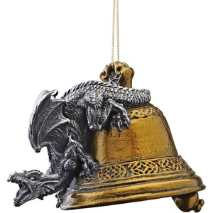 image:imageDesign Toscano Blitzer the T Rex Dinosaur Christmas Tree Ornament 5 InchBell Ringer