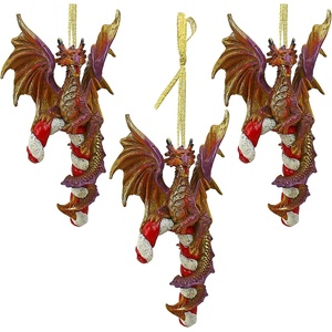 image:imageDesign Toscano Blitzer the T Rex Dinosaur Christmas Tree Ornament 5 InchCane and Abel