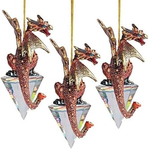 image:imageDesign Toscano Blitzer the T Rex Dinosaur Christmas Tree Ornament 5 InchDiamond Dragon