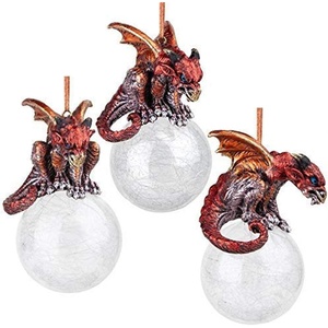 image:imageDesign Toscano Blitzer the T Rex Dinosaur Christmas Tree Ornament 5 InchPercher Dragon