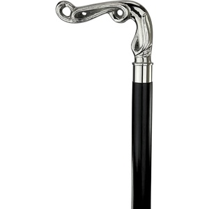 image:imageDesign Toscano Cobra Pewter Walking StickArt Nouveau Swag Solid Hardwood Walking Stick Sculptural Box