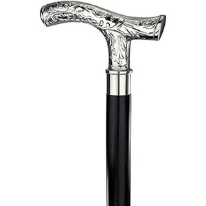 image:imageDesign Toscano Cobra Pewter Walking StickBelle Epoque Solid Hardwood Walking Stick