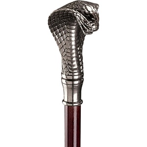 image:imageDesign Toscano Cobra Pewter Walking StickCobra Walking Stick with Pewter Handle