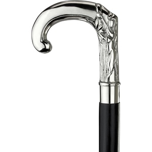 image:imageDesign Toscano Cobra Pewter Walking StickEmpress Collection Eve in Eden Solid Hardwood Walking Stick