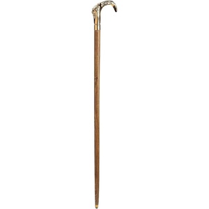 image:imageDesign Toscano Cobra Pewter Walking StickLion Brass Handle and Hardwood Cane