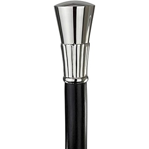 image:imageDesign Toscano Cobra Pewter Walking StickTop Hat and Tails Solid Hardwood Walking Stick