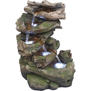image:imageDesign Toscano Columbia Falls Illuminated Garden FountainMequite Fall Illuminated Fountain