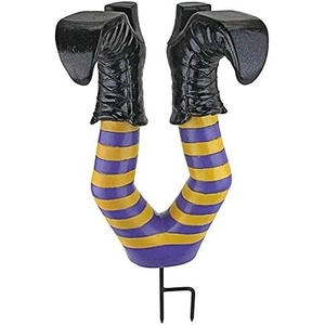 image:imageDesign Toscano Crash Landing Wicked Witch Legs Garden Stake Statue