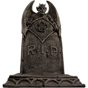 image:imageDesign Toscano DB160282 The Vampire Demon Halloween Tombstone Gothic Decor Garden Graveyard Statue 22 Inch GreystoneTwin