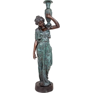 image:imageDesign Toscano Dione the Divine Greek Water Woman IndoorOutdoor Garden Statue Grande 38 inches tall Cast Stone Resin Antique Stone FinishCast Bronze Water Goddess