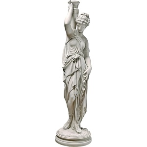 image:imageDesign Toscano Dione the Divine Greek Water Woman IndoorOutdoor Garden Statue Grande 38 inches tall Cast Stone Resin Antique Stone FinishHandcast Polyresin  Antique Stone Finish