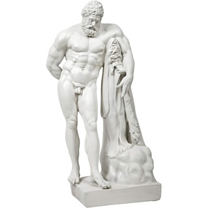 image:imageDesign Toscano Farnese Hercules Greek Hero Man of Strength IndoorOutdoor Garden Statue 30 inches tall Cast Stone Resin Antique Stone FinishHerculese  30 Inch