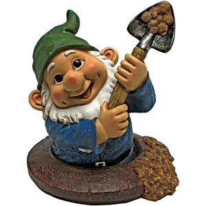 image:imageDesign Toscano Garden Gnome Statue  Digger the Gnome  Outdoor Garden Gnomes  Funny Lawn Gnome StatuesShoveling Sam
