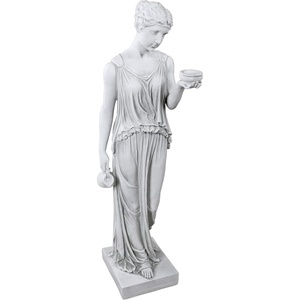 image:imageDesign Toscano KY71304 Hebe Greek Woman Patron of Youth IndoorOutdoor Garden Statue Large Size 10 inches Wide 32 inches Tall Handcast Polyresin Antique Stone FinishHebe Large