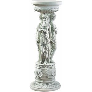 image:imageDesign Toscano KY992 Chatsworth Manor Neoclassical Pedestal Column Plant Stand Antique StoneChatsworth