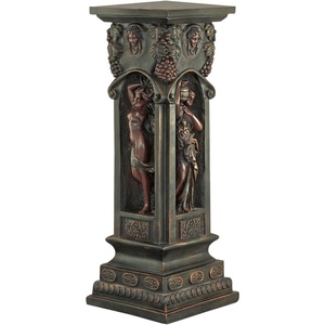 image:imageDesign Toscano KY992 Chatsworth Manor Neoclassical Pedestal Column Plant Stand Antique StoneFontaine de Innocents