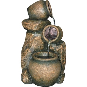 image:imageDesign Toscano LaTaverna Cascading Urns Illuminated Garden FountainGiare
