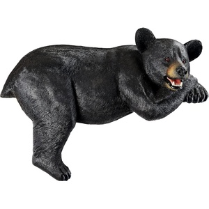 image:imageDesign Toscano Lemont the Lovable Lounger Climbing Black Bear Roof Mount Outdoor Garden Statue 34 Inch Long Cast Stone Resin Woodland Black FinishLemont The Lovable Lounger Black Bear