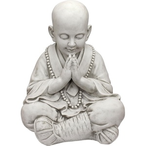 image:imageDesign Toscano Praying Baby Boy Asian Garden Statue 15 inches wide 20 inches tall Cast Stone Resin Antique Stone FinishPraying Baby Buddha Asian