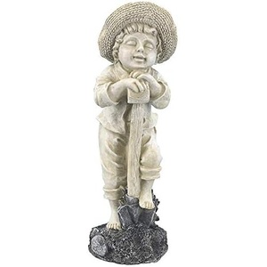 image:imageDesign Toscano QL1006 Young Gardener Boy Statue Two Tone Stone Finish
