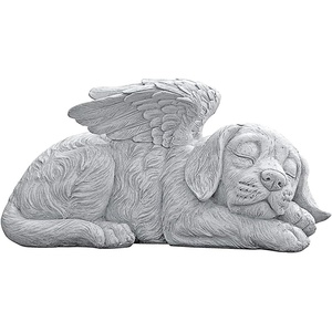 image:imageDesign Toscano QL6079 Dog Angel Pet Memorial Grave Marker Tribute Statue 10 Inches Wide 5 Inches Deep 5 Inches High Handcast Polyresin Antique Stone Finish