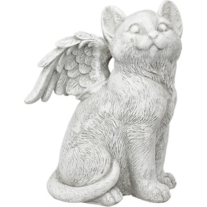 image:imageDesign Toscano QL6080 Cat Angel Pet Memorial Grave Marker Tribute Statue 10 Inches Wide 5 Inches Deep 5 Inches High Antique Stone FinishLarge Loving Friend