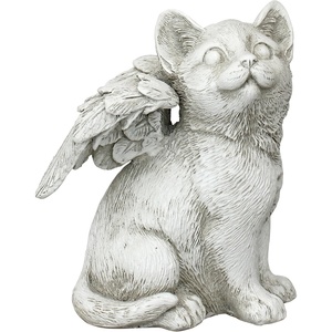 image:imageDesign Toscano QL6080 Cat Angel Pet Memorial Grave Marker Tribute Statue 10 Inches Wide 5 Inches Deep 5 Inches High Antique Stone FinishMedium Loving Friend