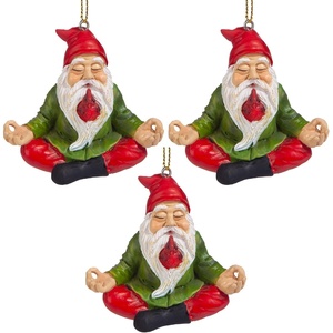 image:imageDesign Toscano QM13096 Zen Yoga Frog Statue 12 Inch Full ColorZen Gnome Set of Three