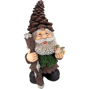 image:imageDesign Toscano QM16035 Garden Gnome Statue  Pool Party Pete Naked Gnome  Outdoor Garden Gnomes  Funny Lawn Gnome Statuesfull colorPinecone Percy