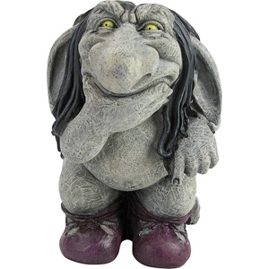 image:imageDesign Toscano QM16035 Garden Gnome Statue  Pool Party Pete Naked Gnome  Outdoor Garden Gnomes  Funny Lawn Gnome Statuesfull colorPondering Sylvester