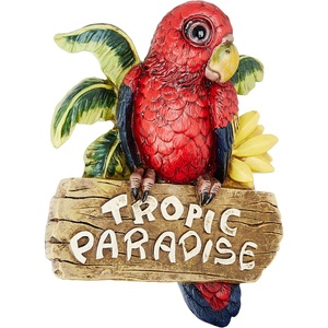image:imageDesign Toscano Tropic Parrot Paradise Wall Sculpture 10 Inch