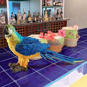 image:imageDesign Toscano Tropical Scarlet Macaws Wall SculptureMortimer The Macaw Tropical Parrot Statue