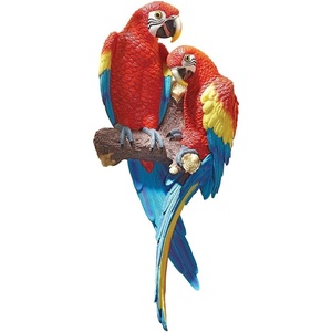 image:imageDesign Toscano Tropical Scarlet Macaws Wall SculptureTropical Scarlet Macaws
