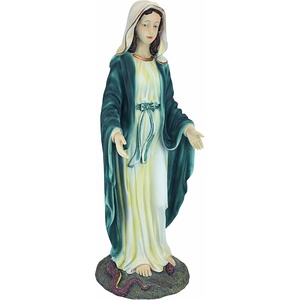 image:imageDesign Toscano Virgin Mary Blessed Mother of Immaculate Conception Religious Garden Statue 23 Inch Tall Cast Stone Resin Full Color Finish23 inch