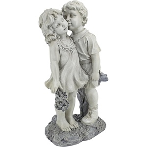 image:imageYoung Sweethearts Kissing Children Garden Statue
