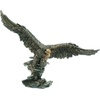 image:imageDesign Toscano Forging Strength American Bald Eagle Art Deco Statue 14 Inch Polyresin Bronze FinishQS7373Victors Eagle
