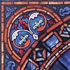 image:imageDesign Toscano GM1018 Tiffanys Holy Dove of Peace Art Glass Square Suncatcher Window Panel 10 inches wide 10 inches tall Stained Glass Blue Enamel