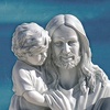 image:imageDesign Toscano He Loves the Little Children IndoorOutdoor Holy Religious Garden Statue 28 Inches High Cast Stone Resin Antique Stone Finish