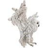 image:imageDesign Toscano Holy Dove of Peace Indoor Religious Bird Wall Plaque Sculpture Medium 14 inches tall Cast Marble Resin White FinishFull Color